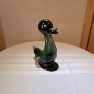 Vtg Blue Mountain Pottery Green Duck